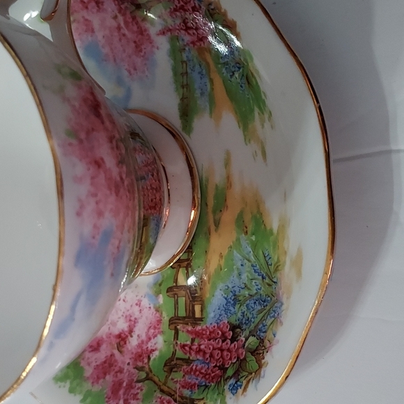 Queen Anne Meadowside Teacup&Saucer England Fine Bone China,Multicolors GUC - Picture 10 of 10